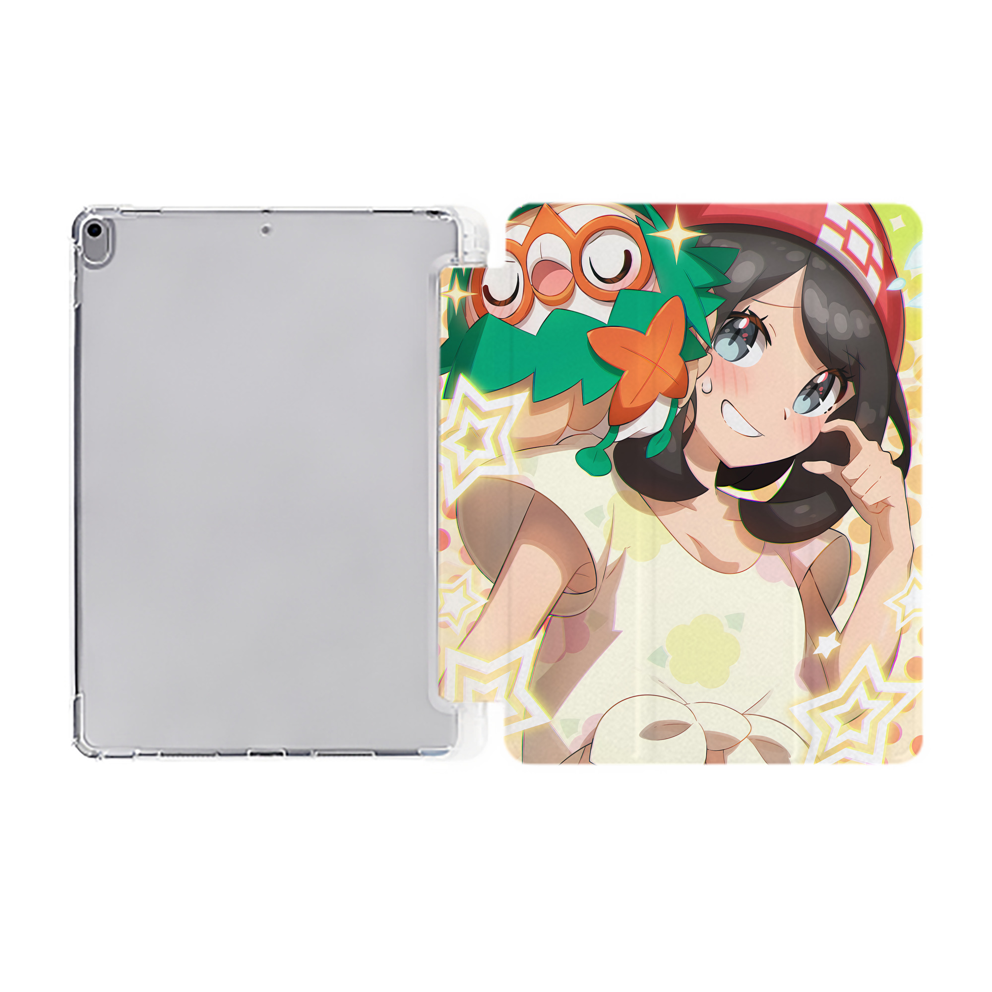 （画像用） ポケットモンスター Pokémon IPad ケース ペン収納付き 三つ折りスタンド PUレザー×シリコン 対応機種9.5/10.5/10.9インチ